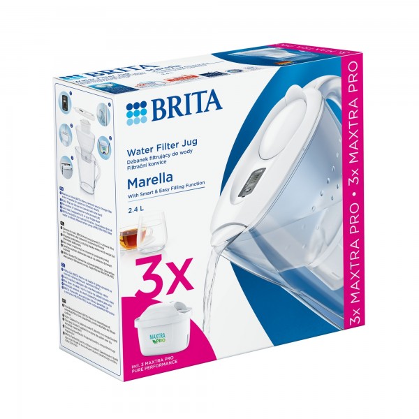 Brita Marella (Белый) + 3 cartușe