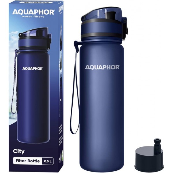 Бутылка С Фильтром Aquaphor City (Navy)