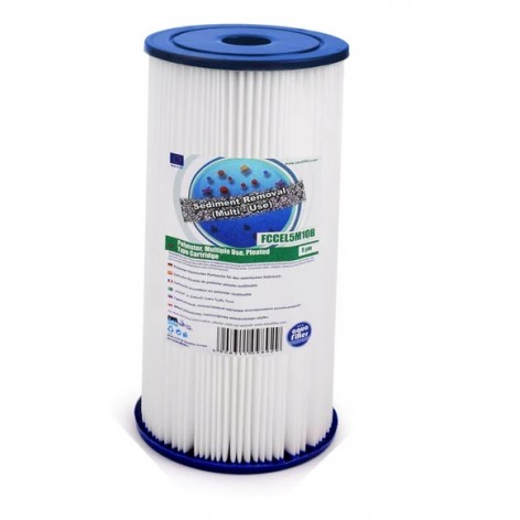 Многоразовый Полиэстровый Складчатый Картридж Aquafilter FCCEL10BB